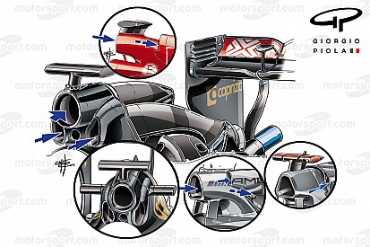Technik-Analyse: Formel-1-Teams suchen Vorteile durch das Design des Überrollbügels