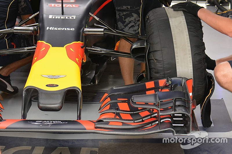 La Red Bull con una nuova anteriore dentellata