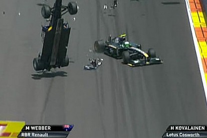 Webber kazadan yara almadan kurtuldu