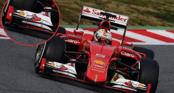 Ferrari SF15T - Ön Kanat Değişiklikleri