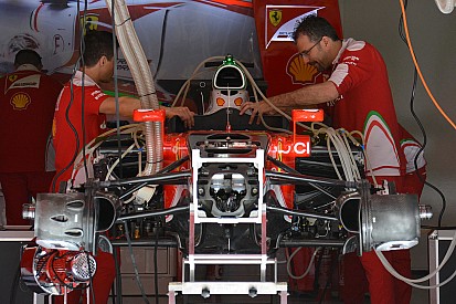 Tech update: Asymmetrische brake duct voor Ferrari in Barcelona