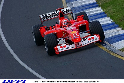Schumacher 2003-as pole köre a Ferrarival az Ausztrál Nagydíjon