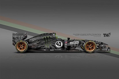 Egy rendkívül menő F1-es festés: Ken Block, Ford és AMERIKA