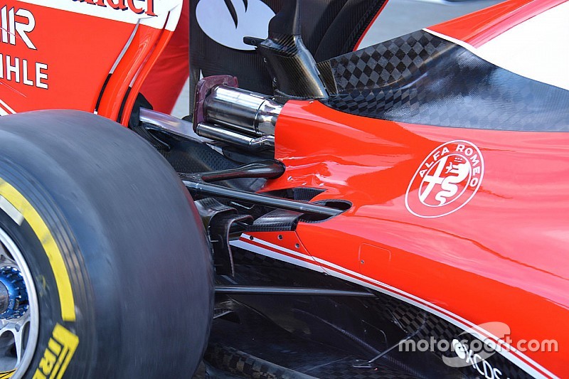 Breve análisis técnico: carrocería posterior del Ferrari SF16-H