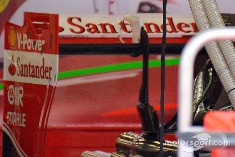 Ferrari: è nuova l'ala posteriore molto scarica