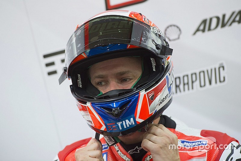 Stoner esausto alla fine del test di Misano sulla Ducati