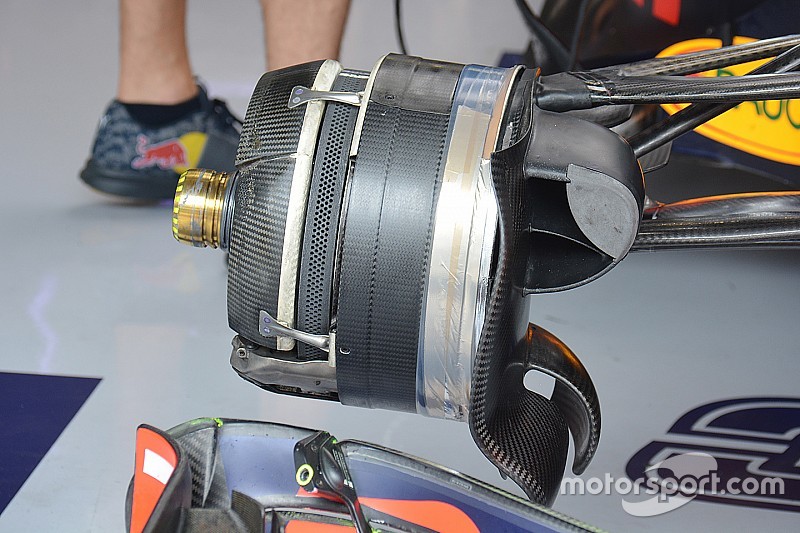 Breve análisis técnico: Red Bull RB12, diseño modular toma de frenos delantera