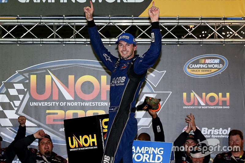 1. Sieg für France-Familie: Ben Kennedy gewinnt Truck-Rennen in Bristol