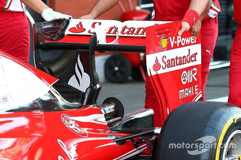 Breve análisis técnico: cambio de alerón trasero de Ferrari para clasificación