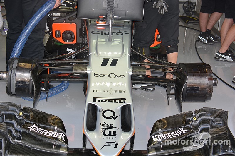 Tech update: Force India met asymmetrische voorrem