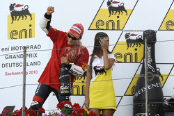 Podium: race winner Dani Pedrosa, Repsol Honda Team