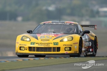 Tom Milner, Oliver Gavin, Olivier Beretta, Jan Magnussen Le Mans test day in the #50 Larbre Competition Chevrolet Corvette C6 - ZR1