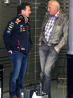 Christian Horner, Red Bull Racing, Teamchef, mit Dietrich Mateschitz, Besitzer von Red Bull
