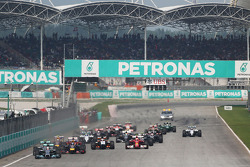 Rennstart: Lewis Hamilton, Mercedes AMG F1 W05