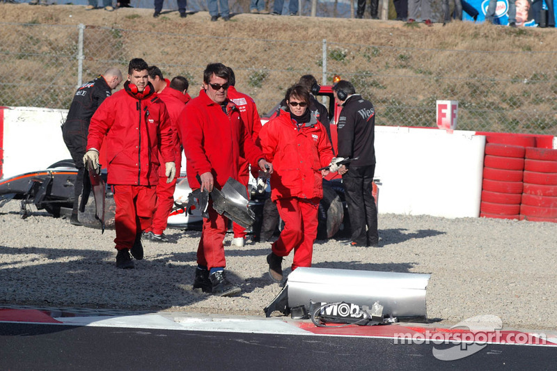 Safety crew clean up track