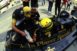 Ayrton Senna, Lotus, mit Gérard Ducarouge