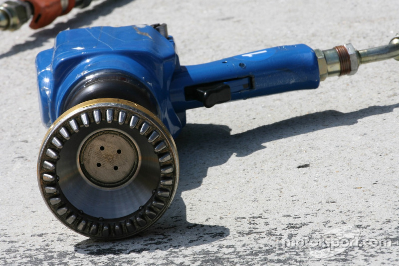 A wheel nut gun at Malaysian GP