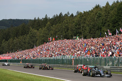 Nico Rosberg, Mercedes AMG F1 W06 alla partenza della gara