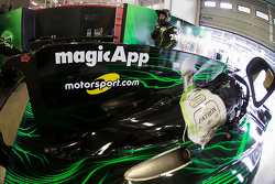 Het Motorsport.com logo op de #31 Extreme Speed Motorsports Ligier JS P2
