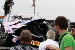 Das Auto von Lucas Auer, ART Grand Prix, Mercedes-AMG C63 DTM, nach dem Unfall