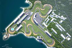 Il rendering dell'ipotizzato autodromo azero di Baku