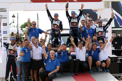 Winners Jari-Matti Latvala e Miikka Anttila, Volkswagen Polo WRC, Volkswagen Motorsport