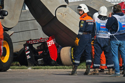 Das Unfallauto von Carlos Sainz, Toro Rosso