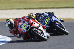 Andrea Iannone, Ducati Team y Valentino Rossi, Yamaha Factory Racing