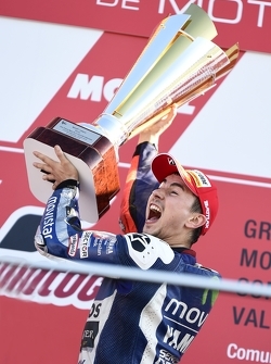 领奖台:冠军及2015 MotoGP世界冠军豪尔赫·洛伦佐,雅马哈厂商车队