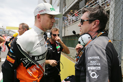 Nico Hulkenberg, Sahara Force India F1 con Bradley Joyce, Sahara Force India F1 Race Engineer sulla