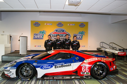 Chip Ganassi Ford GTLM Fahrern für IMSA und Le Mans: Dirk Müller, Joey Hand, Richard Westbrook und R