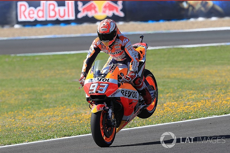 MotoGP Spanyol: Walau terjatuh, Marquez puncaki warm-up
