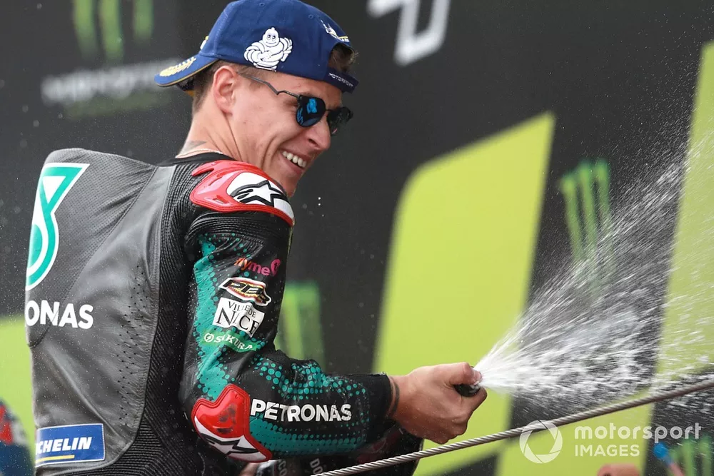 Le vainqueur Fabio Quartararo, Petronas Yamaha SRT