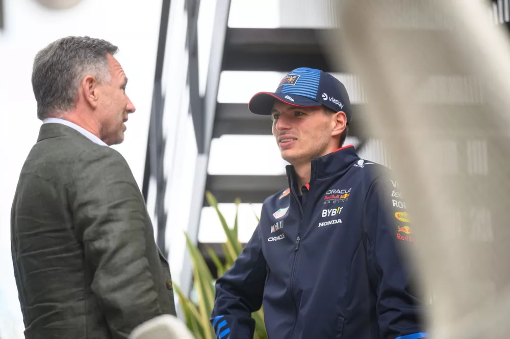 Christian Horner y Max Verstappen, Red Bull Racing
