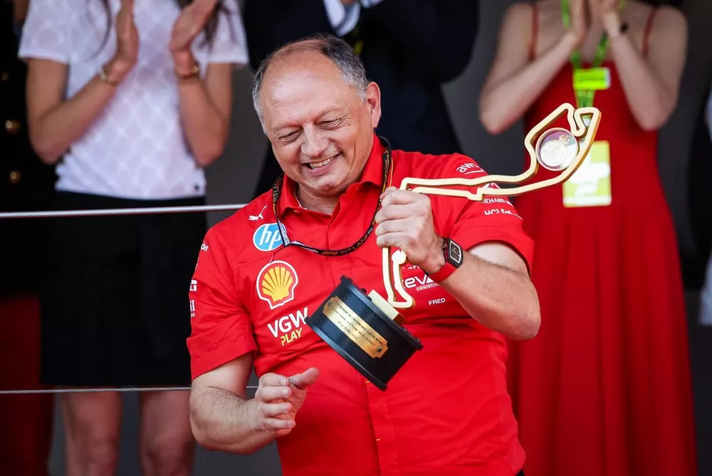 Podio: Frederic Vasseur, Team Principal e Direttore Generale, Scuderia Ferrari