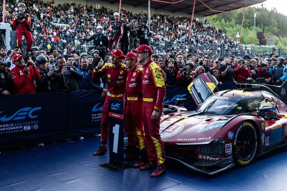Race winner #51 Ferrari AF Corse Ferrari 499P: Alessandro Pier Guidi, James Calado, Antonio Giovinazzi