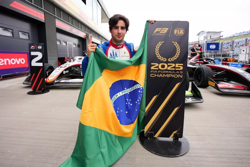 F3 Drivers champion and race winner Rafael Camara, Trident
