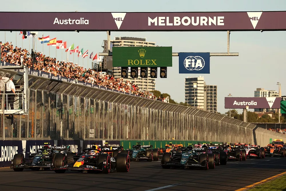 Le d&eacute;part du GP d'Australie