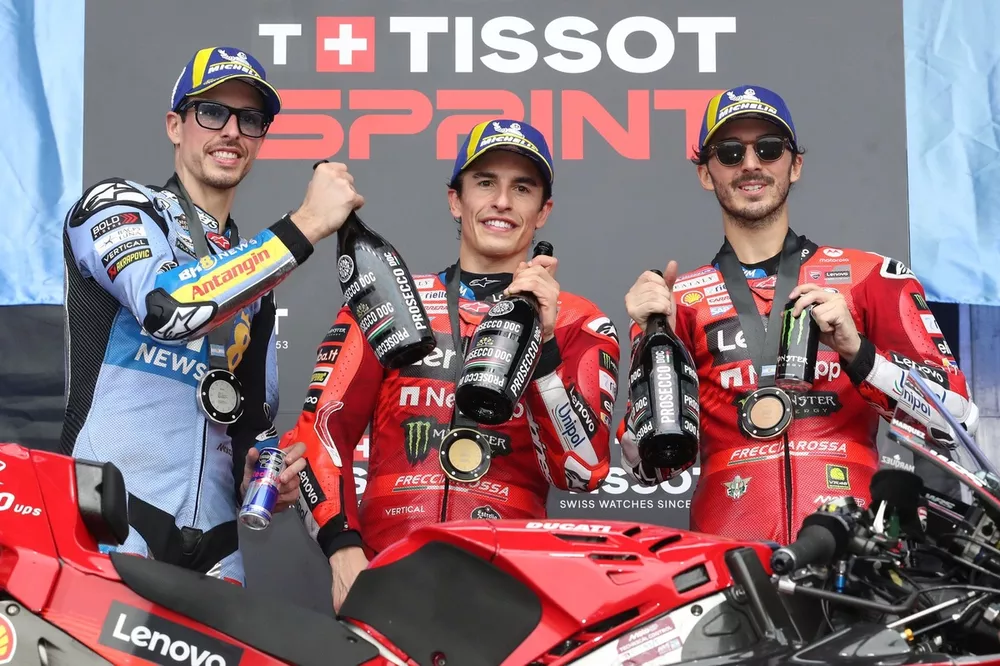Alex Marquez, Gresini Racing, Marc Marquez, Ducati Team, Francesco Bagnaia, Ducati Team