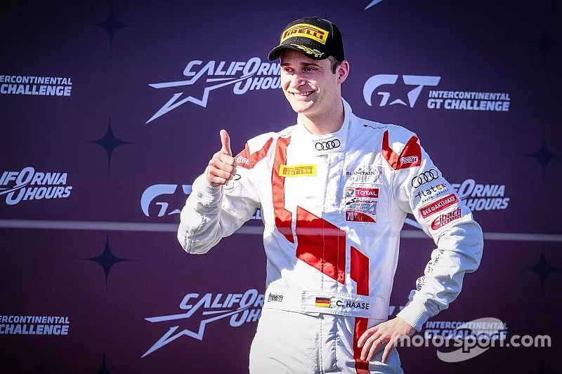 Pole sitter #29 Audi Sport Team Land Motorsport Audi R8 LMS: Christopher Haase