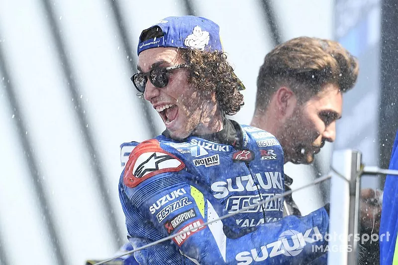 Podium: race winner Alex Rins, Team Suzuki MotoGP