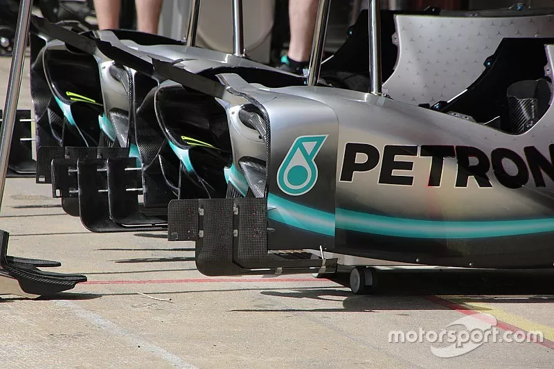 Detalle t&eacute;cnico de Mercedes AMG F1