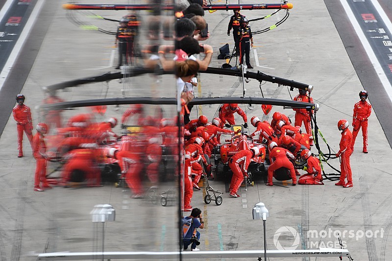 Ferrari logró en Brasil un pitstop