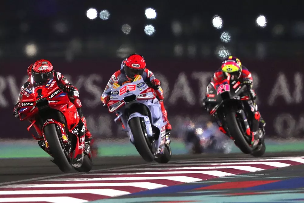 Francesco Bagnaia, Ducati Team, Marc Marquez, Gresini Racing, Aleix Espargaro, Aprilia Racing Team