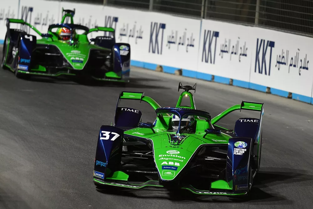 Nick Cassidy, Envision Racing, Audi e-tron FE07, Robin Frijns, Envision Racing, Audi e-tron FE07