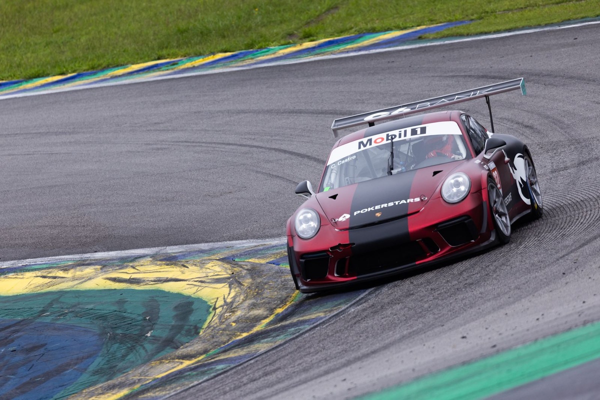 Porsche Cup: Caio Castro domina e lidera TL1 da Challenge no Velocitta