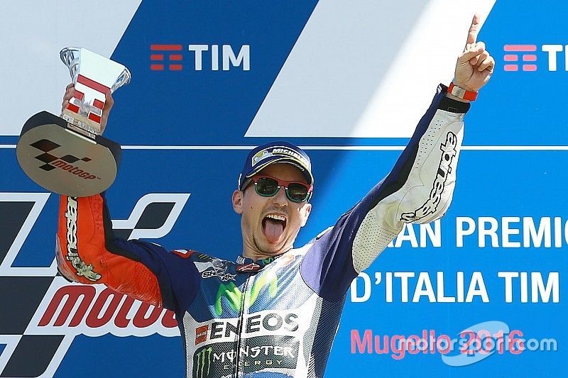 Race winner Jorge Lorenzo, Yamaha Factory Racing