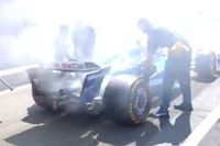 El Williams deja tirado a Carlos Sainz antes de empezar la carrera de Austria