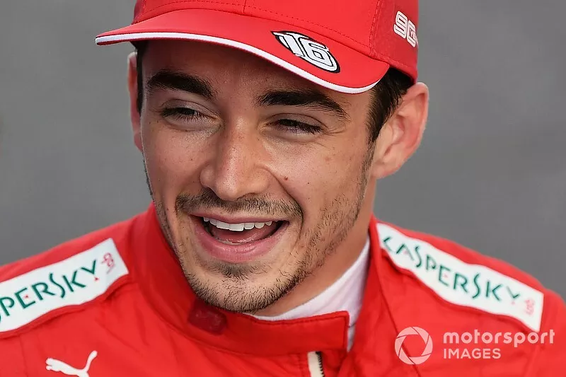 Pole man Charles Leclerc, Ferrari