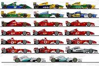 Los 20 autos de Michael Schumacher en la F1